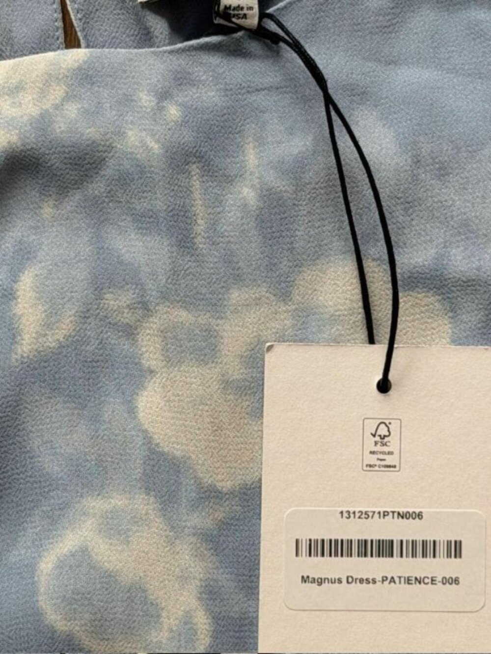 Reformation Magnus Dress in Blue Floral - Picture 2 of 5